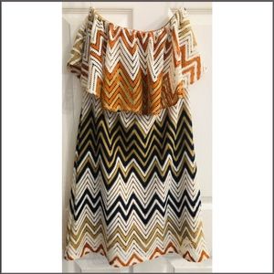Judith March Chevron dress